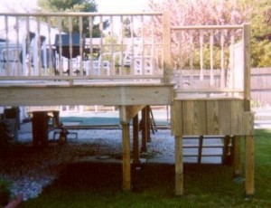 pool deck footing